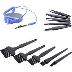 Quadrios ESD náramek modrá tlačítko 10 mm