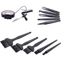 Quadrios ESD náramek černá tlačítko 10 mm