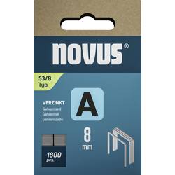 Novus Office 042-0774 svorky z jemného drátu Typ 53 1800 ks Rozměry (d x š) 8 mm x 11.3 mm