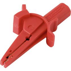 VOLTCRAFT MSK-130 krokosvorka rovná CAT IV 600 V, CAT III 1000 V 10 A červená