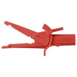 VOLTCRAFT MSK-130 krokosvorka rovná CAT IV 600 V, CAT III 1000 V 10 A červená