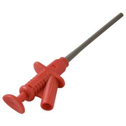 VOLTCRAFT MSK-122 rot bezpečnostní měřicí svorka, konektor 4 mm, CAT II 1000 V, červená