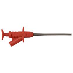 VOLTCRAFT MSK-122 rot bezpečnostní měřicí svorka, konektor 4 mm, CAT II 1000 V, červená