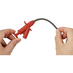 VOLTCRAFT MSK-122 rot bezpečnostní měřicí svorka, konektor 4 mm, CAT II 1000 V, červená