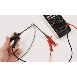 VOLTCRAFT MSK-122 rot bezpečnostní měřicí svorka, konektor 4 mm, CAT II 1000 V, červená