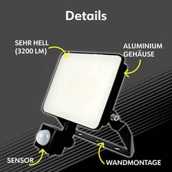 Müller-Licht Miami 21600063 venkovní LED reflektor 20 W Barvy světla (LED svítidlo): neutrální bílá