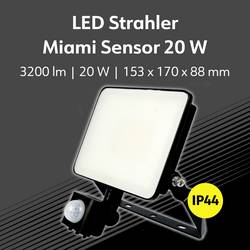 Müller-Licht Miami 21600063 venkovní LED reflektor 20 W Barvy světla (LED svítidlo): neutrální bílá
