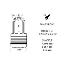 Master Lock 79961 visací zámek 45 mm, ocel