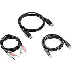 TrendNet KVM adaptér [1x zástrčka DisplayPort, USB 2.0 zástrčka A, jack zástrčka 3,5 mm - 1x zástrčka DisplayPort, USB 2.0 zásuvka B, jack zástrčka 3,5 mm]