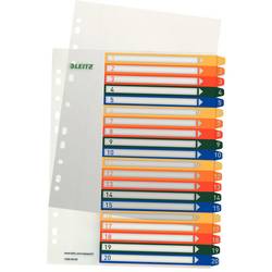 Leitz 1296 rejstřík DIN A4 1-20 polypropylen vícebarevná 20 karet extra široké , lze popsat pomocí počítače 12960000