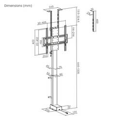 My Wall TV držák na zeď 81,3 cm (32) - 121,9 cm (48) ovládaný aplikací, motorizovaný