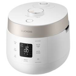 Cuckoo CRP-ST0609F vařič rýže bílá (matná), champagne zlatá nepřilnavý povlak, LCD displej
