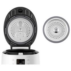 Cuckoo CRP-ST0609F vařič rýže bílá (matná), champagne zlatá nepřilnavý povlak, LCD displej