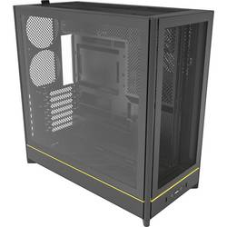 MONTECH MONTECH - HS01 schwarz Tempered Glass - Midi/Minitower midi tower pouzdro, herní pouzdro, PC skříň černá