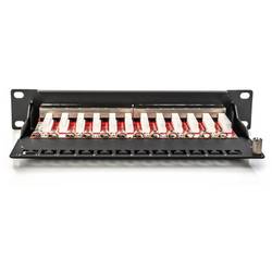 Digitus DN-91612S-EA 12 portů síťový patch panel 254 mm (10) CAT 6A 1 U vícebarevná osazený