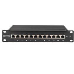 Digitus DN-91612S-EA 12 portů síťový patch panel 254 mm (10) CAT 6A 1 U vícebarevná osazený