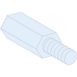 HranolmaSeT-P, distanční držák, hexagonální, M6, výška=23 mm, (4 ks) Schneider Electric Množství: 1 ks