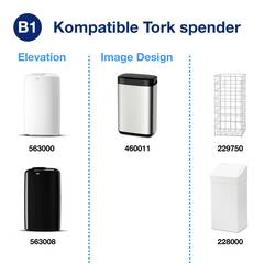 TORK 204060 pytle na odpadky 50 l transparentní 250 ks