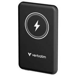 Verbatim Charge n Go Magnetic Wireless powerbanka Li-Pol, 5000 mAh, Rychlé nabíjení, Quick Charge 3.0, Power Delivery 3.0, Adaptivní rychlé nabíjení, USB-C®,