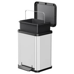 Hailo Öko uno plus M 6192000 odpadkový koš, 17 l, nerezová ocel, (š x v x h) 320 x 430 x 340 mm, nerezová ocel, otevírání pedálem, 1 ks