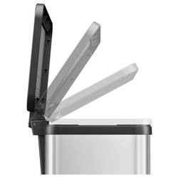 Hailo Öko uno plus M 6192000 odpadkový koš, 17 l, nerezová ocel, (š x v x h) 320 x 430 x 340 mm, nerezová ocel, otevírání pedálem, 1 ks