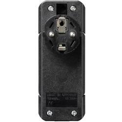 NVB 104548 plochá zástrčka SchuKo plast S pomůckou po vytažení 230 V černá IP20