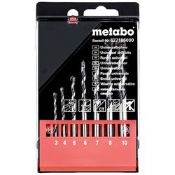 Metabo 627186000 7dílná Univerzální sortiment vrtáků kov, kámen, beton, dřevo, zdivo 3 mm, 4 mm, 5 mm, 6 mm, 7 mm, 8 mm, 10 mm