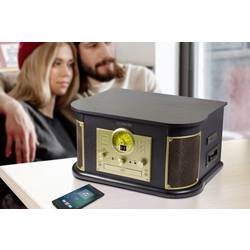 Technaxx TX-103 USB gramofon řemínkový pohon starožitná hnědá