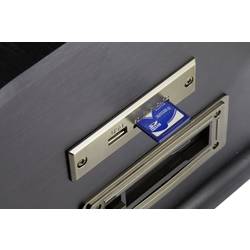 Technaxx TX-103 USB gramofon řemínkový pohon starožitná hnědá