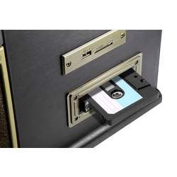 Technaxx TX-103 USB gramofon řemínkový pohon starožitná hnědá