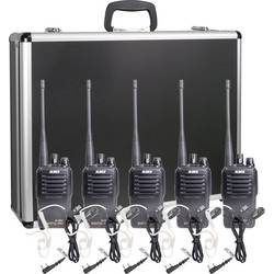 Alinco Team-Set DJ-PAX-4 + KEP-24-VK 150097 PMR radiostanice sada 5 ks