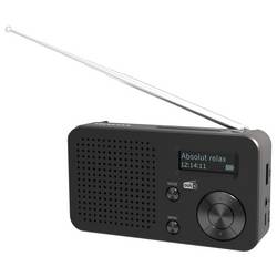 Telestar TELESTAR TOP 100 Schwarz 5700100 Akumulátorové rádio, DAB+, FM, Bluetooth, USB, s USB nabíječkou, s akumulátorem, funkce alarmu, černá