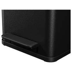 Hailo Öko duo plus M 6222600 odpadkový koš, 18 l, ocelový plech, (d x š x v) 320 x 320 x 430 mm, černá, otevírání pedálem, 1 ks