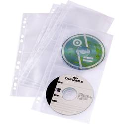 Durable 4násobná obal pořadače na CD/DVD 4 CD/DVD/Blu-ray polypropylen transparentní 5 ks (š x v) 160 mm x 325 mm 528219