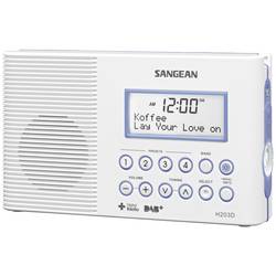 Sangean H203 H203D rádio do sprchy, DAB+, FM, stolní lampa, vodotěšné, bílá