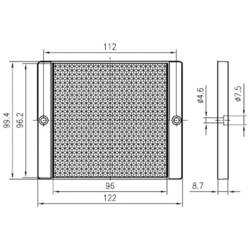 Reflektory Leuze Electronic TKS 100 x 100 Nalepovací, šroubovatelná TKS 100 x 100