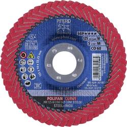 PFERD TOOLS 67689056 Co Sgp Curve Steelox vějířový brusný kotouč Průměr 125 mm Ø otvoru 22.23 mm Zrnitost 60 ocel, nerezová ocel 10 ks