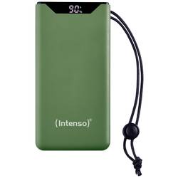 Intenso F10000 powerbanka Li-Pol, 10000 mAh, Quick Charge, Dodávka energie, USB-A, USB-C®, zelená, Indikátor stavu