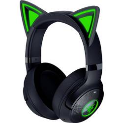 RAZER Kraken Kitty V2 Headset uzavřená (Over Ear) Bez kabelu, Bluetooth® stereo černá Gaming