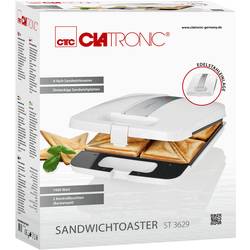 Clatronic ST3629 sendvičovač bílá, stříbrná