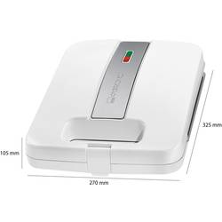 Clatronic ST3629 sendvičovač bílá, stříbrná