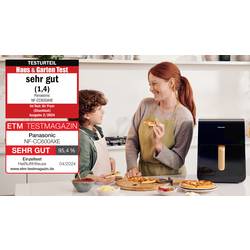 Panasonic NF-CC600AXE horkovzdušná fritéza 6 l 1450 W Cool touch pouzdro, Přidání páry, Digitální časovač, LCD displej, Kontrolní okénko, automatický