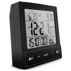 Mebus 25581 budík černá časů buzení 2 2 časy časovače