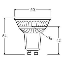 OSRAM HOMELIGHTING 4058075096622 LED Energetická třída (EEK2021) F (A - G) GU10 žárovka 4.3 W = 50 W teplá bílá (Ø x v) 50 mm x 50 mm 1 ks