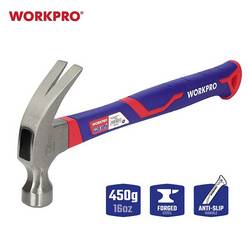 WorkPro WP241011 kladivo s rozštěpem s ergonomickou rukojetí, tvrdé 450 g 1 ks