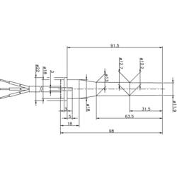 Secatec MKR13XUAK 71424, jazýčkový kontakt, 1 přepínací kontakt, 250 V/DC, 250 V/AC, 1 A, 60 VA