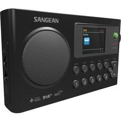 Sangean WFR-27 C internetové přenosné rádio DAB+, FM, internetové internetové rádio s USB nabíječkou černá