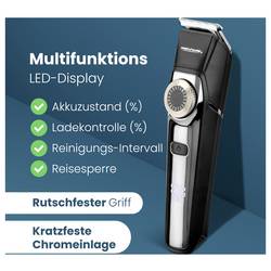 Profi-Care PC-HSM/R 3131 zastřihovač vousů, zastřihovač vlasů USB napájení chromová černá