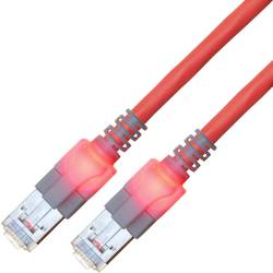Easylan CS1ORCDCD0070 RJ45 síťové kabely, propojovací kabely CAT 6 S/FTP 7.00 m červená (jasná) dvoužilový stíněný, bez halogenů, samozhášecí 1 ks