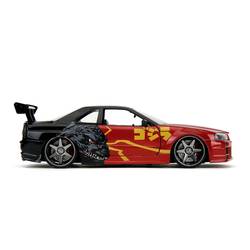 JADA TOYS Godzilla Nissan GTR hotový model Model osobního automobilu